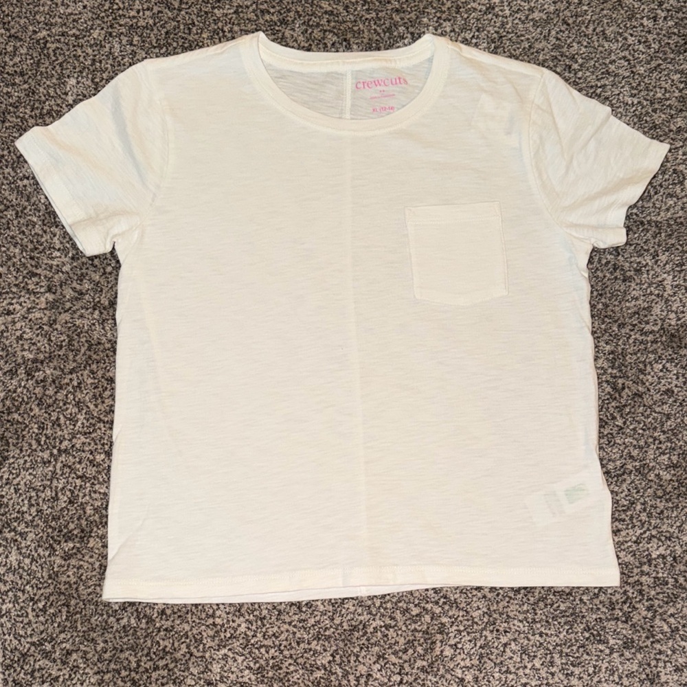 Crewcuts Girls Weekend Tee Bundle (3 tees 1 white, yellow & pink)